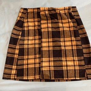 Plaid Mini Skirt